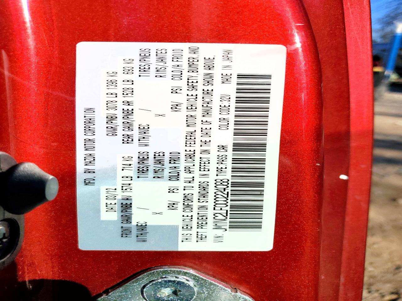 2012 MAZDA MX-5 MIATA photo 23