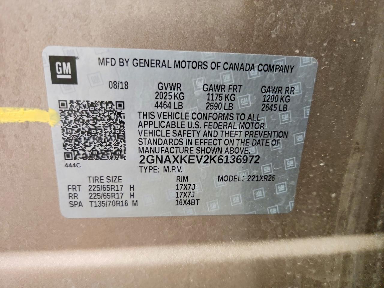 2019 CHEVROLET EQUINOX LT photo 27