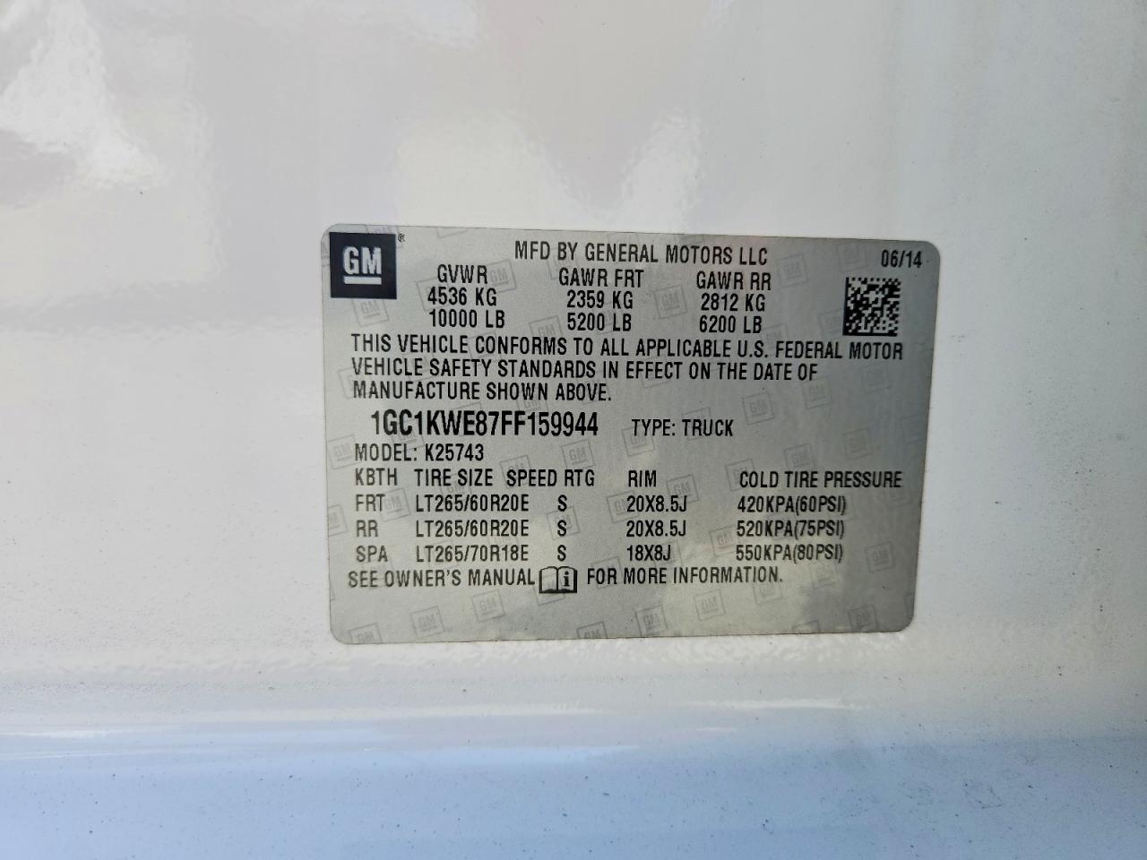 2015 CHEVROLET SILVERADO K2500 HEAVY DUTY LTZ photo 34