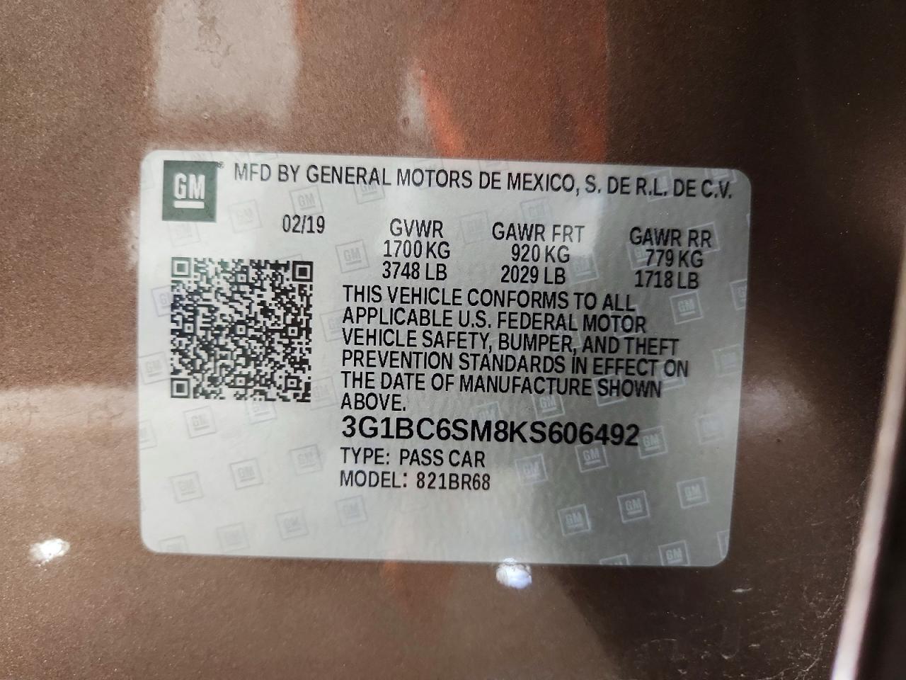 2019 CHEVROLET CRUZE LS photo 23