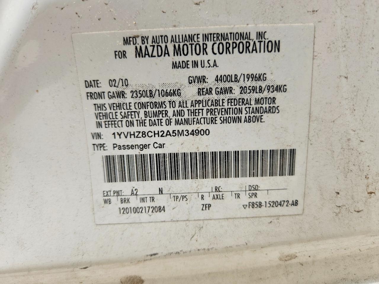 2010 MAZDA 6 photo 23