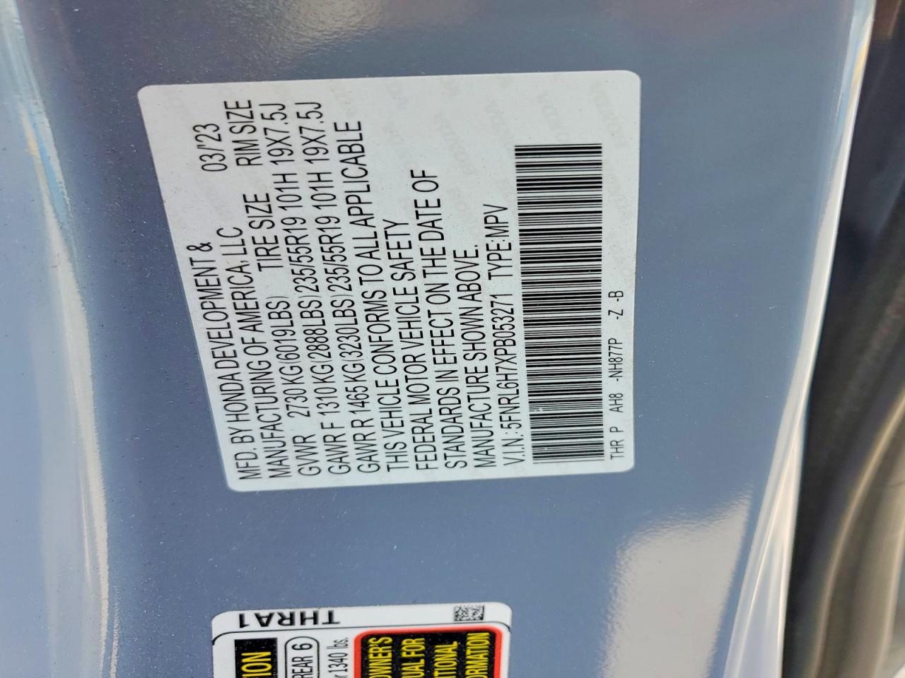 2023 HONDA ODYSSEY SPORT-L photo 27