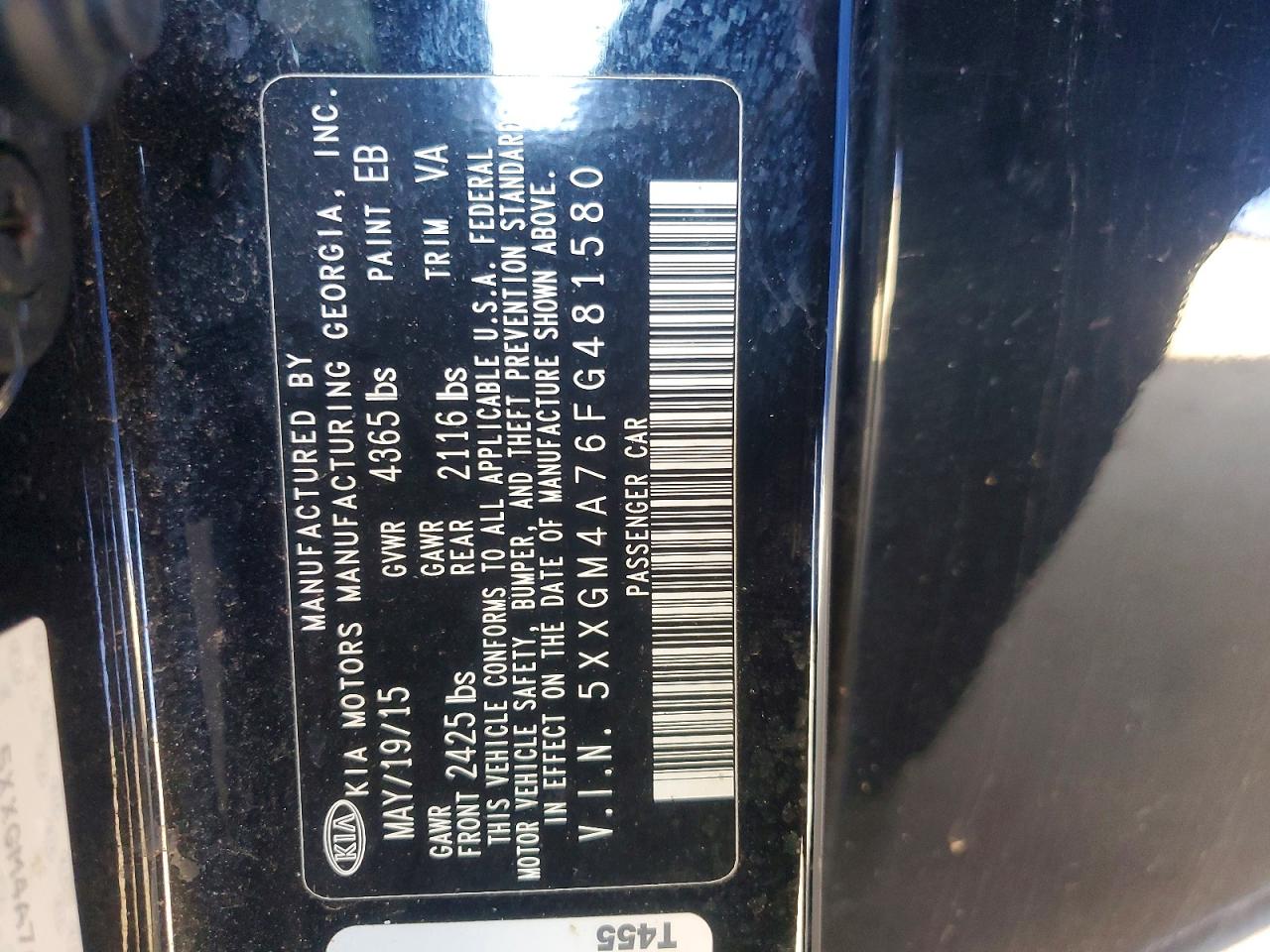2015 KIA OPTIMA LX photo 23