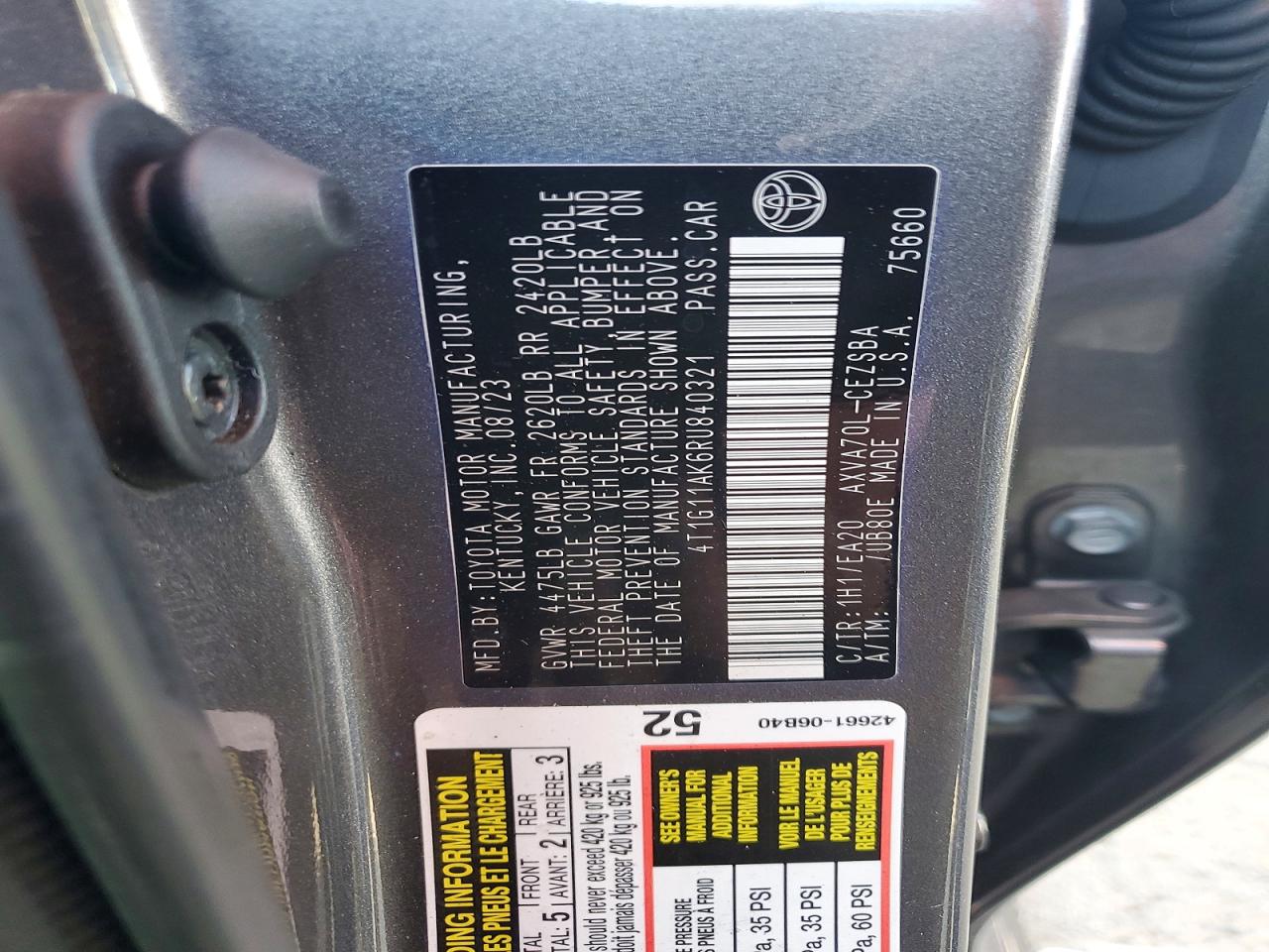 2024 TOYOTA CAMRY SE photo 23