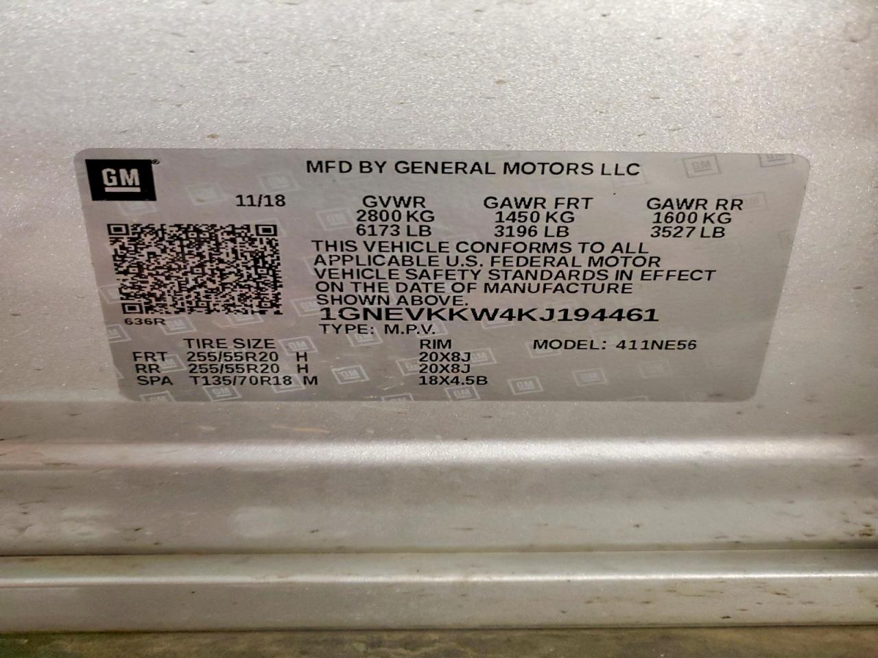 2019 CHEVROLET TRAVERSE PREMIER photo 25