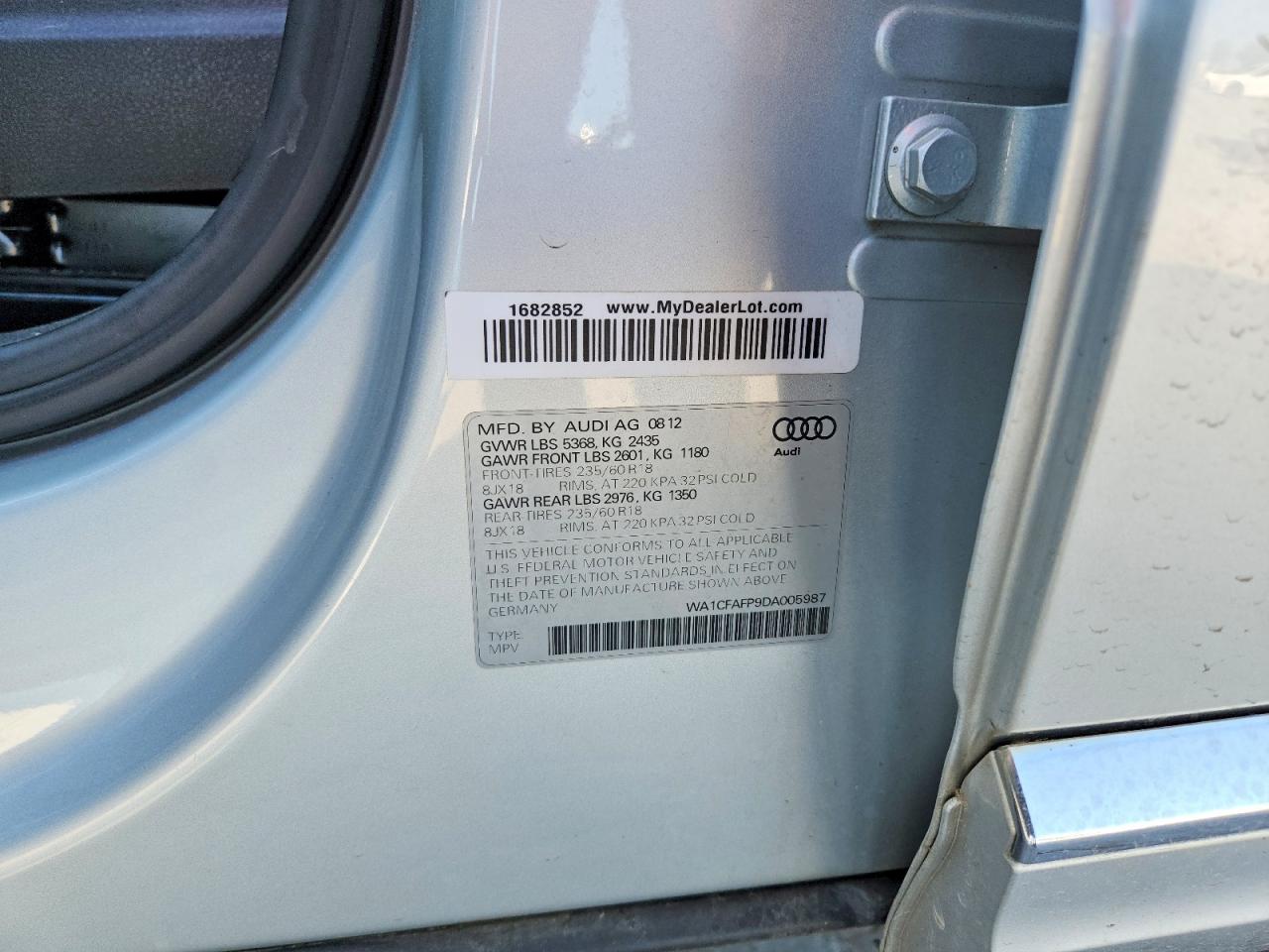 2013 AUDI Q5 PREMIUM photo 37