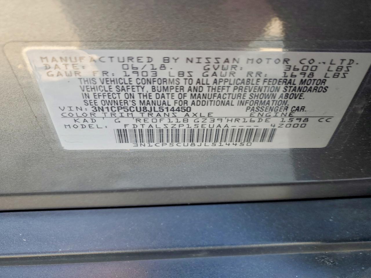 2018 NISSAN KICKS SV photo 25