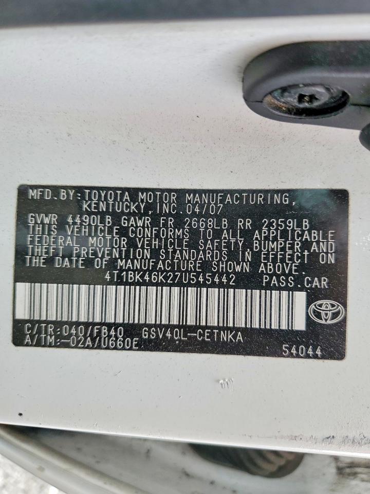 2007 TOYOTA CAMRY LE V6 photo 34