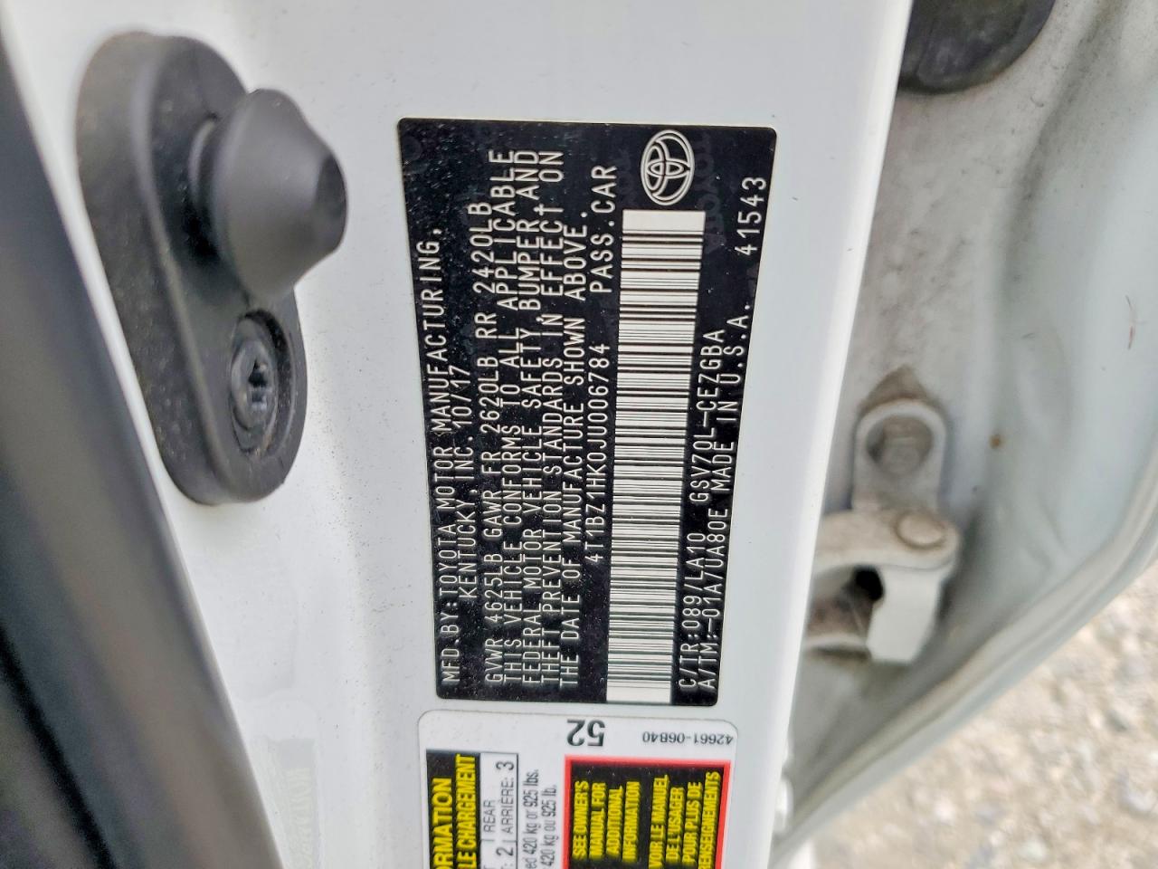 2018 TOYOTA CAMRY XLE V6 photo 25