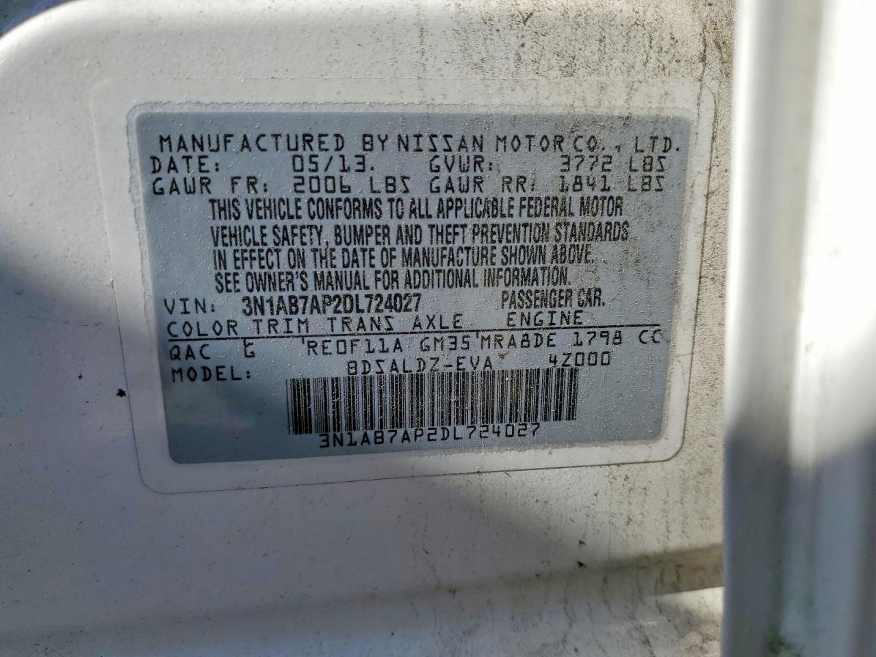 2013 NISSAN SENTRA S photo 23