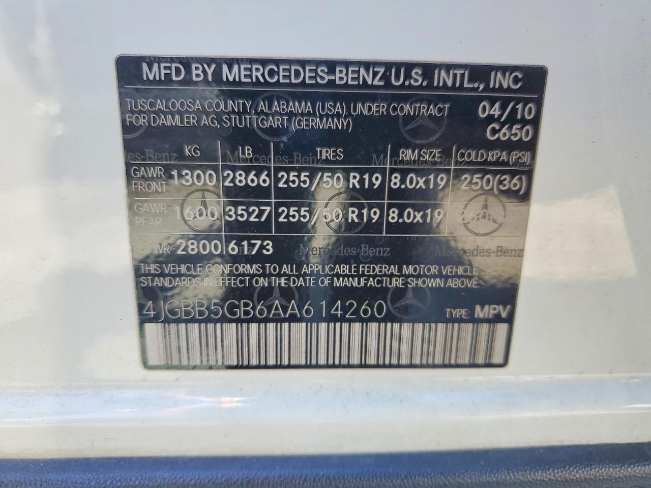 2010 MERCEDES-BENZ ML 350 photo 34