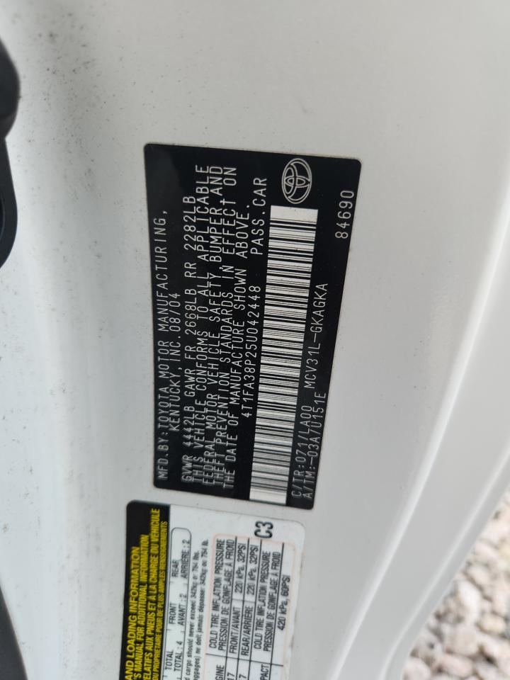 2005 TOYOTA CAMRY SOLARA SLE V6 photo 23
