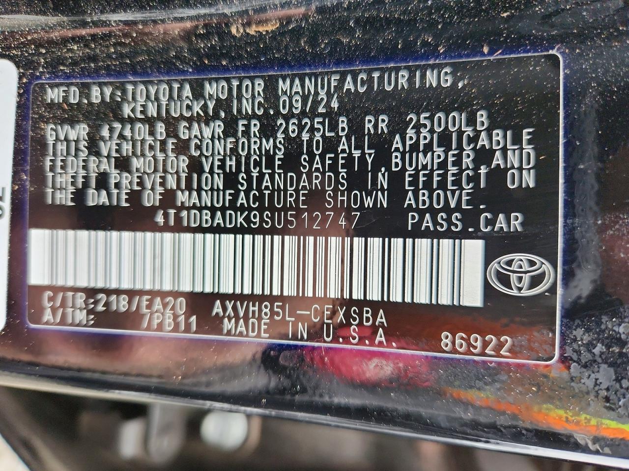 2025 TOYOTA CAMRY SE photo 23
