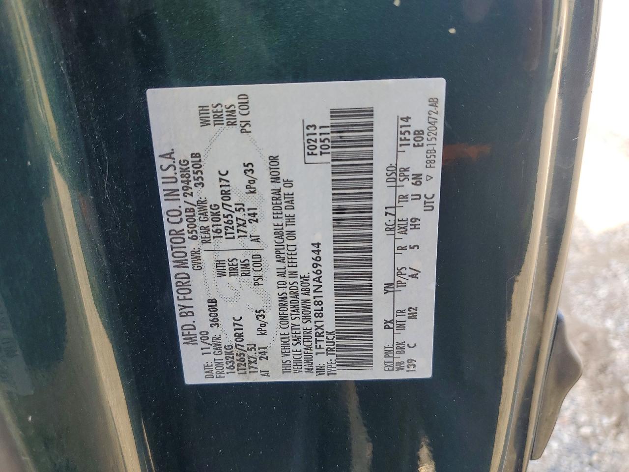 2001 FORD F150 photo 23