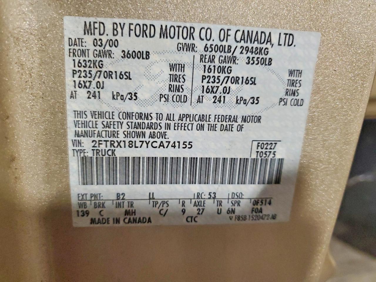2000 FORD F150 photo 23