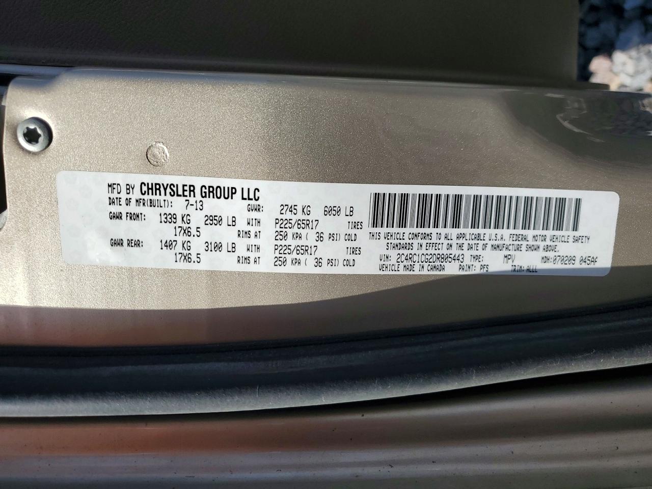2013 CHRYSLER TOWN & COUNTRY TOURING L photo 25