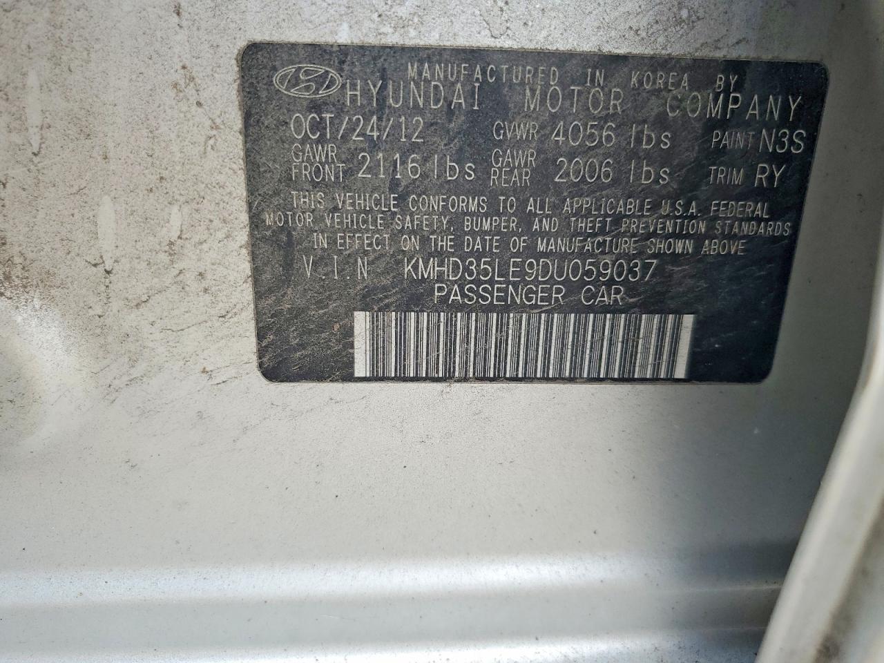 2013 HYUNDAI ELANTRA GT BASE photo 34