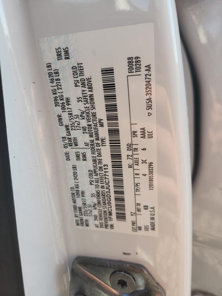 2018 FORD ESCAPE SE photo 37