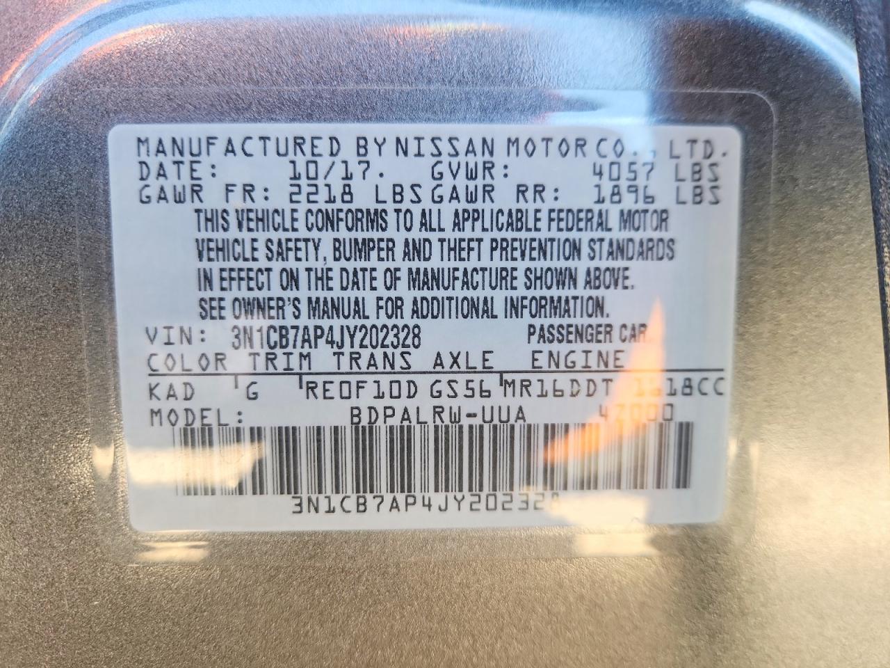 2018 NISSAN SENTRA SR TURBO photo 34