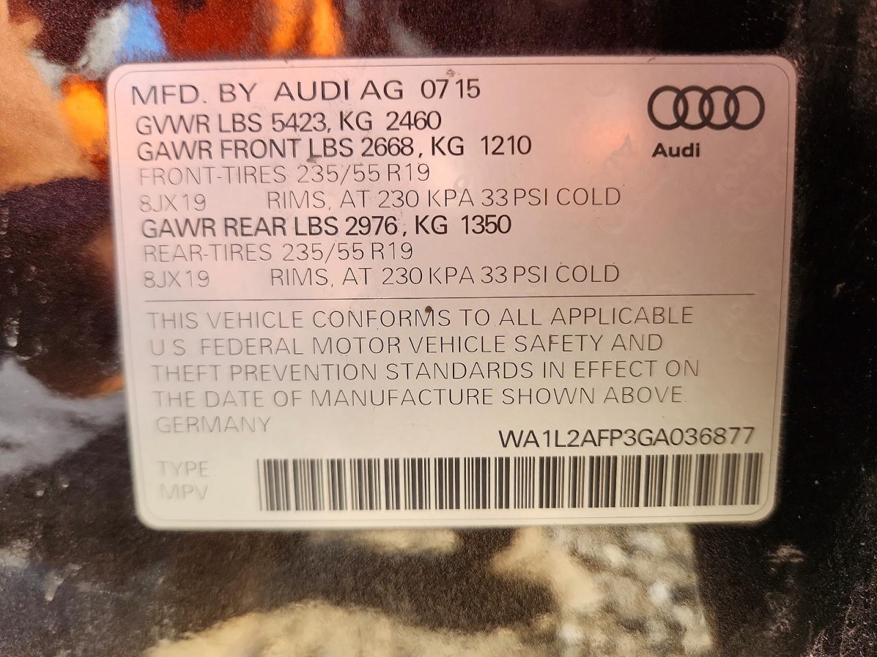 2016 AUDI Q5 PREMIUM PLUS photo 23