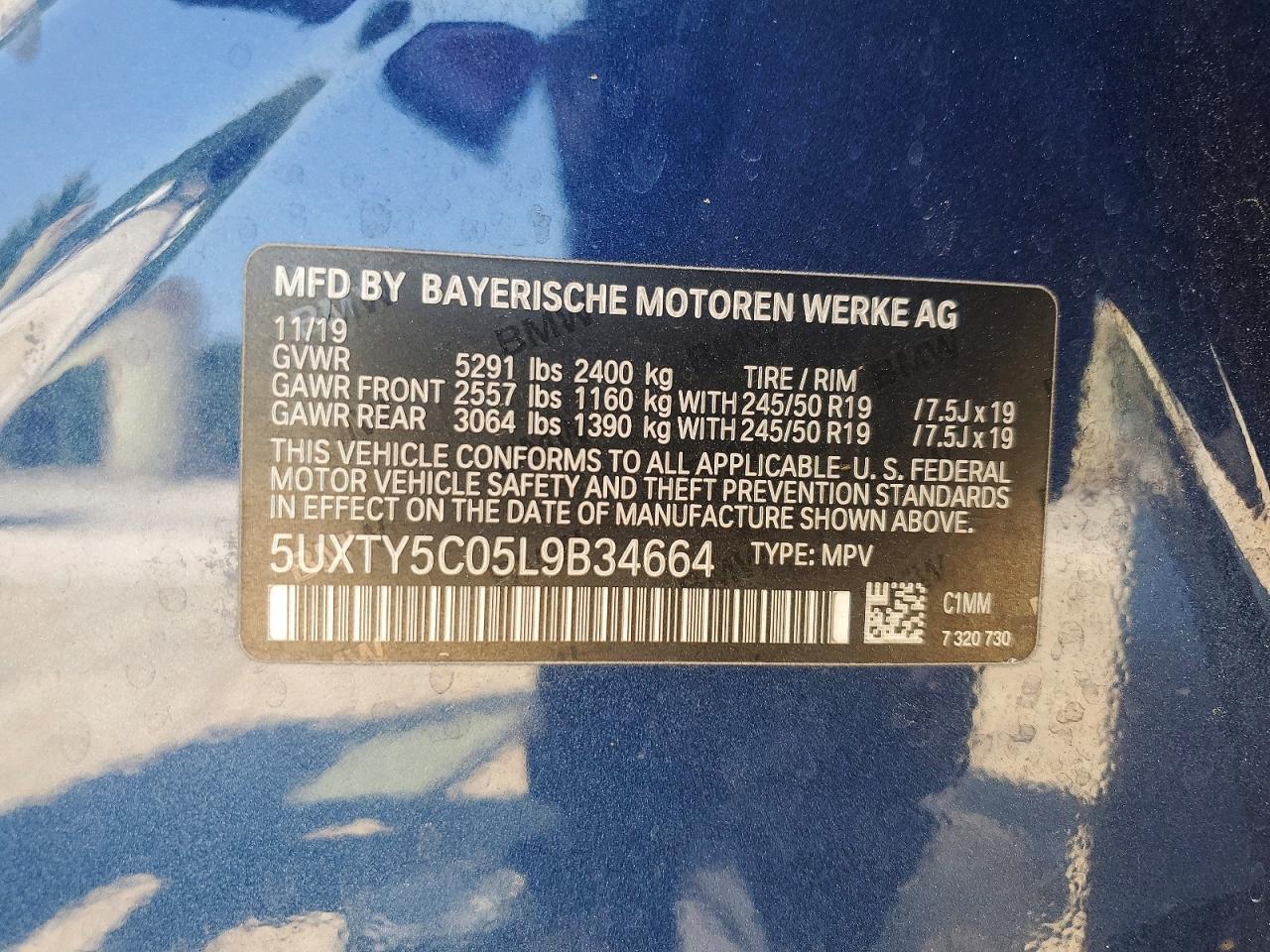 2020 BMW X3 XDRIVE30I photo 37