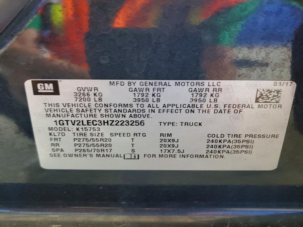 2017 GMC SIERRA K1500 photo 23