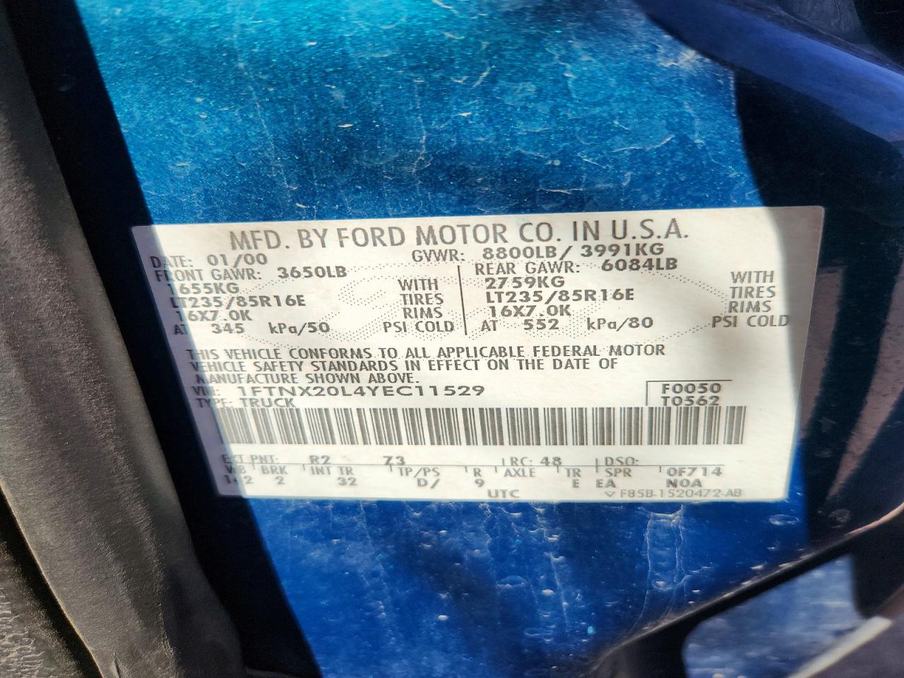 2000 FORD F250 SUPER DUTY photo 23