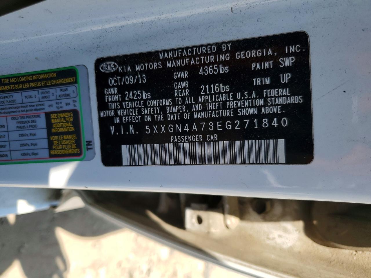 2014 KIA OPTIMA EX photo 23