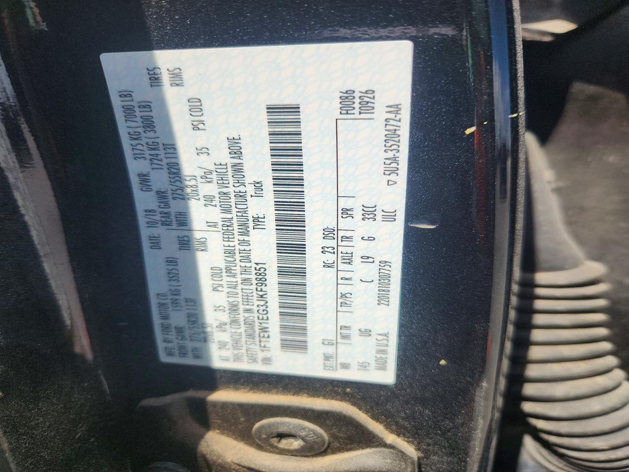 2018 FORD F150 SUPERCREW photo 23