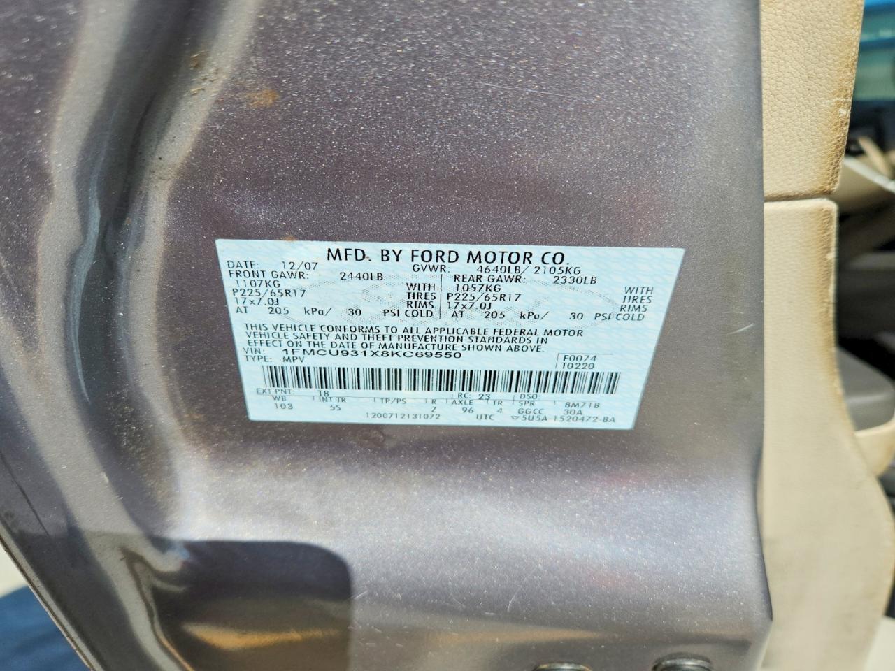 2008 FORD ESCAPE photo 25