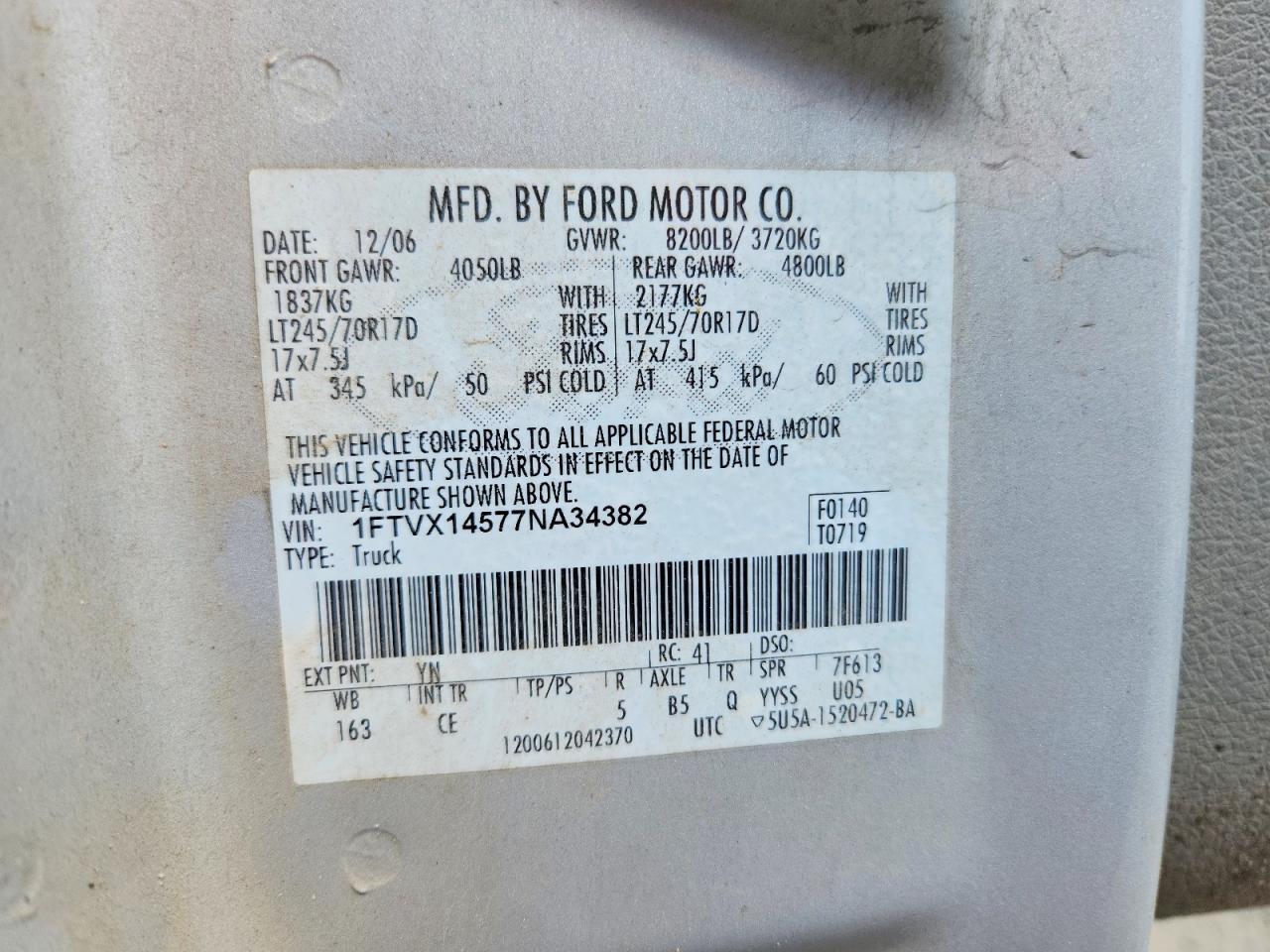 2007 FORD F150 photo 23