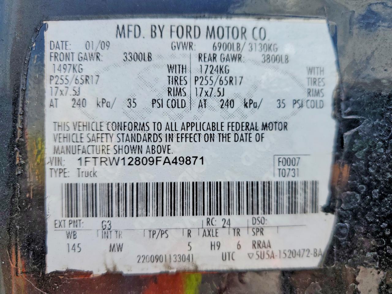 2009 FORD F150 SUPERCREW photo 34
