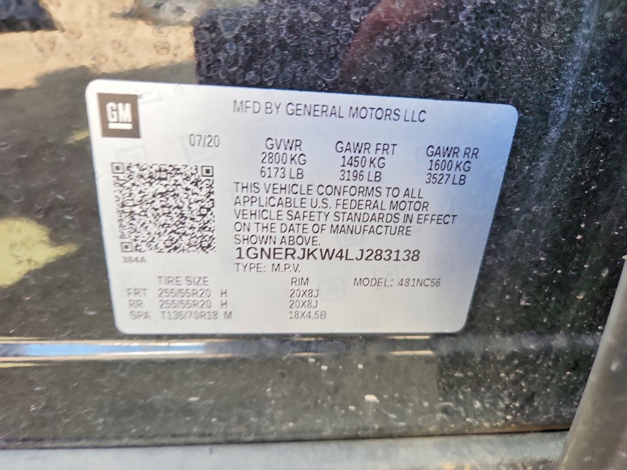 2020 CHEVROLET TRAVERSE RS photo 34
