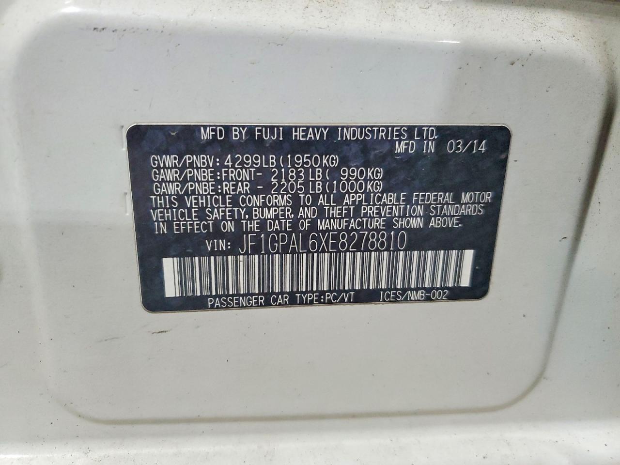 2014 SUBARU IMPREZA SPORT PREMIUM photo 23