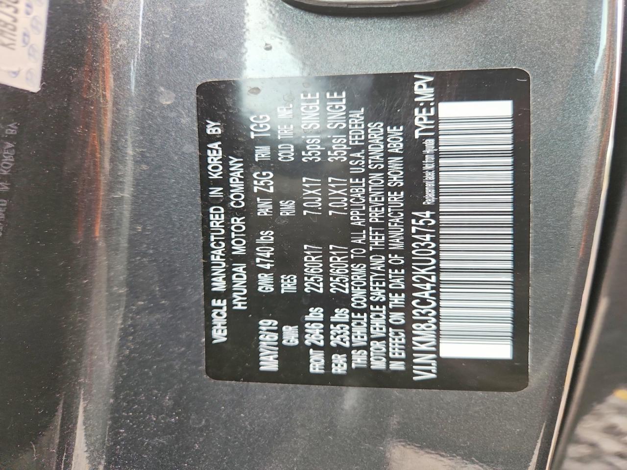 2019 HYUNDAI TUCSON VALUE photo 37