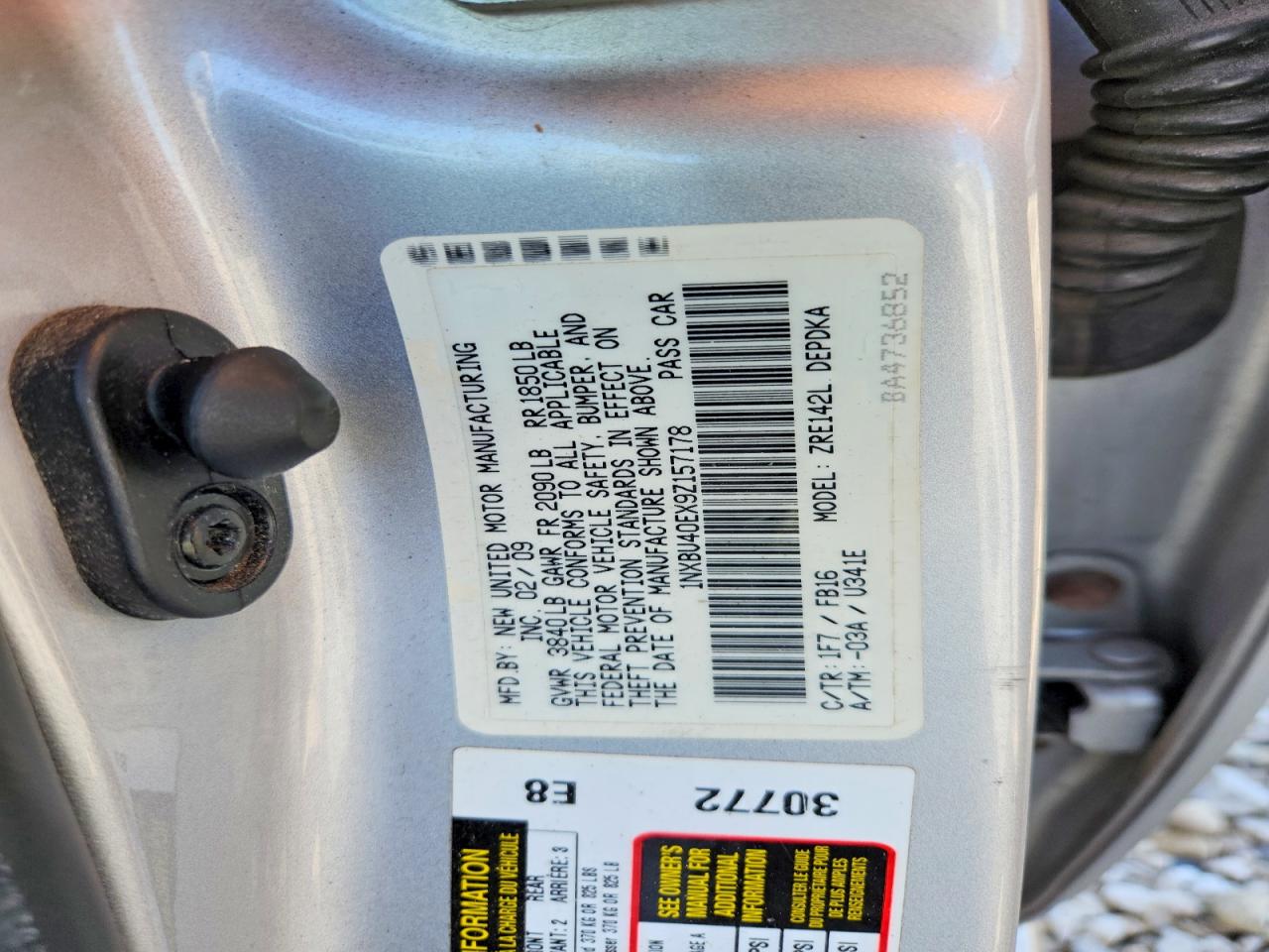 2009 TOYOTA COROLLA LE photo 23