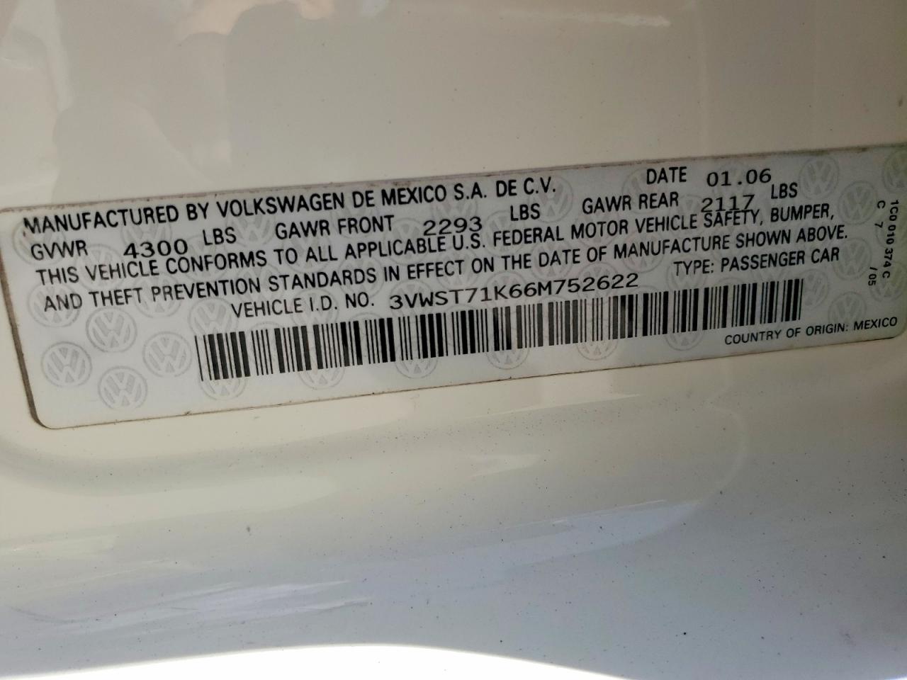 2006 VOLKSWAGEN JETTA TDI OPTION PACKAGE 1 photo 23