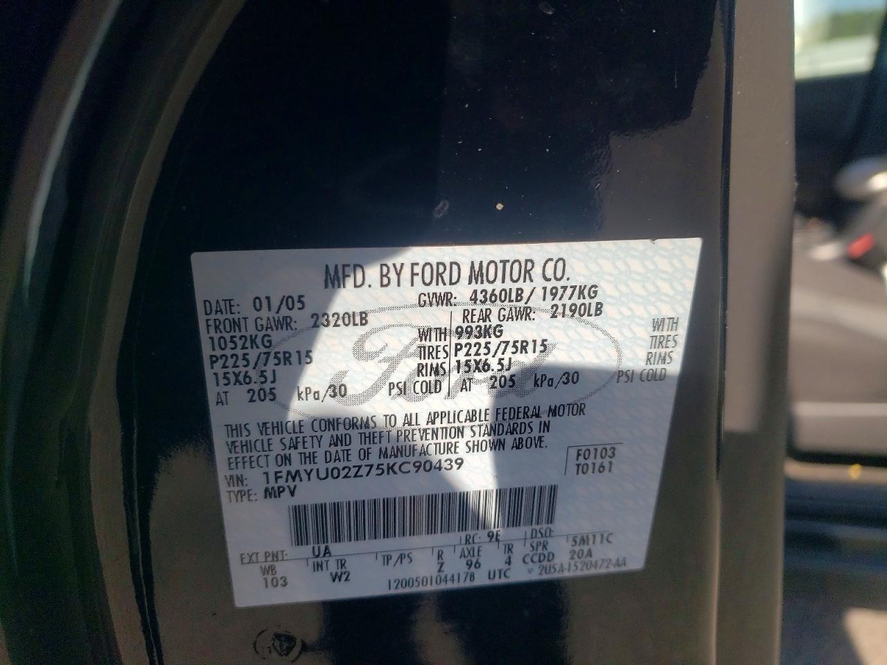 2005 FORD ESCAPE XLS photo 25