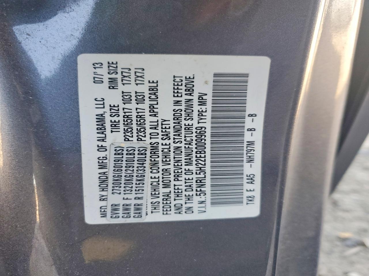 2014 HONDA ODYSSEY LX photo 40