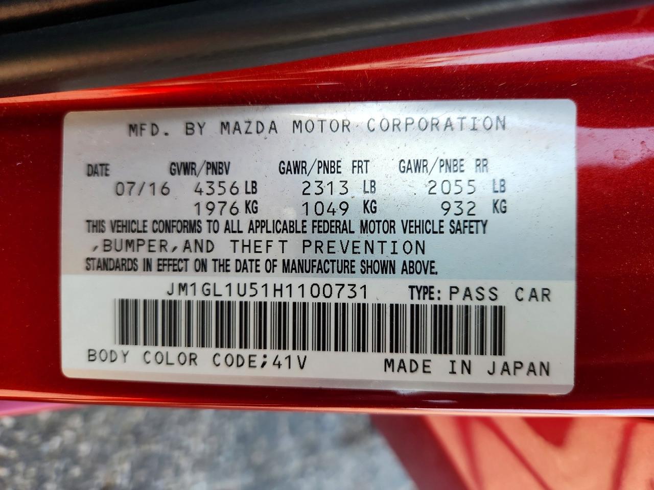 2017 MAZDA 6 SPORT photo 23