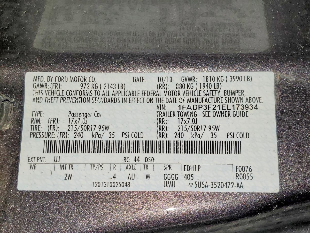 2014 FORD FOCUS SE photo 23