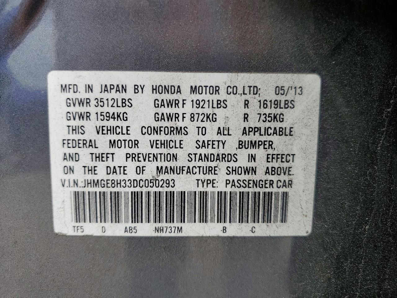 2013 HONDA FIT photo 12
