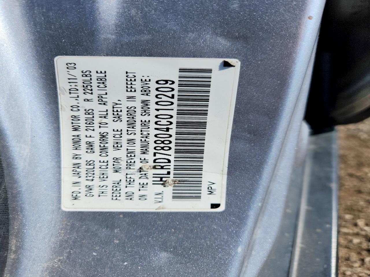 2004 HONDA CR-V EX photo 37