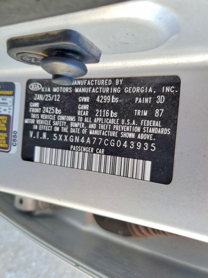 2012 KIA OPTIMA EX photo 25