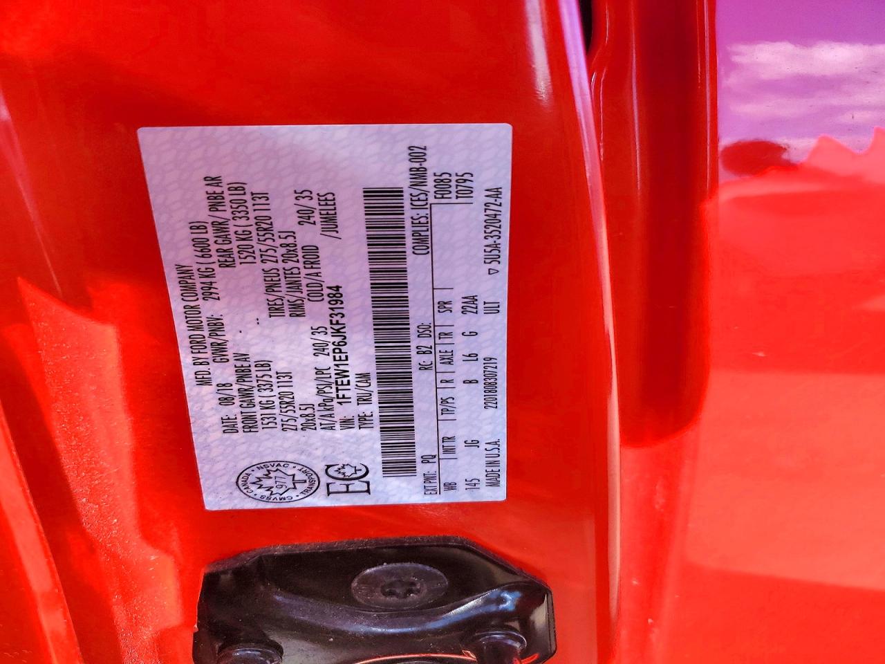 2018 FORD F150 SUPERCREW photo 23