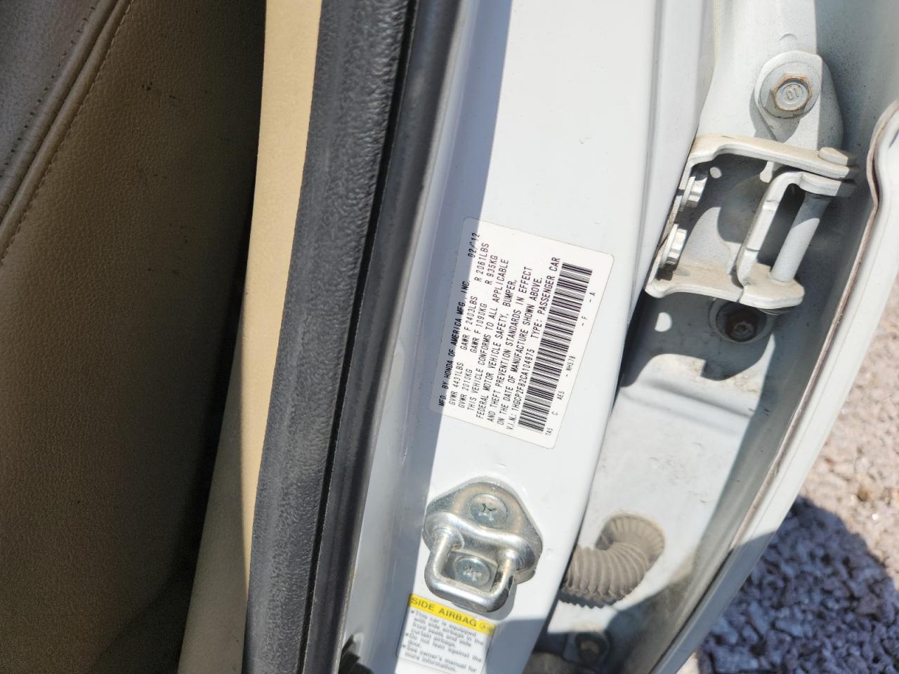 2012 HONDA ACCORD EXL photo 34