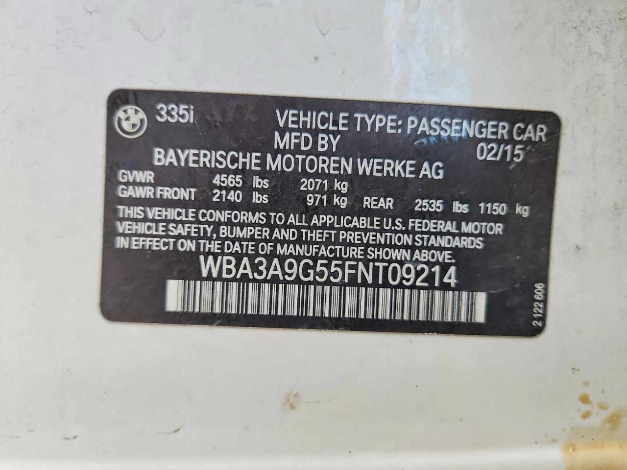 2015 BMW 335 I photo 12