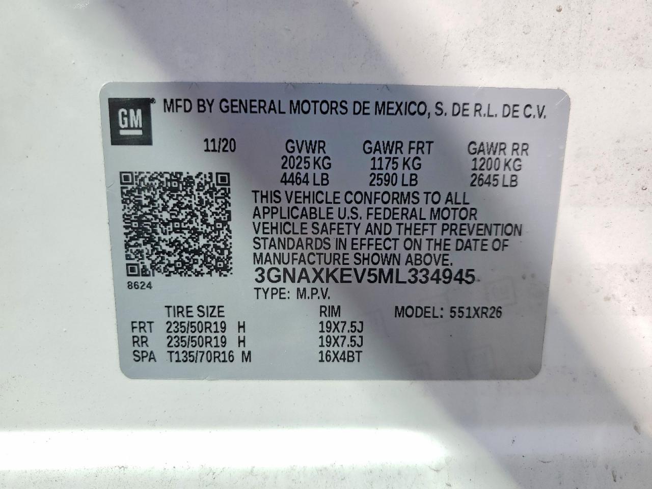 2021 CHEVROLET EQUINOX LT photo 37