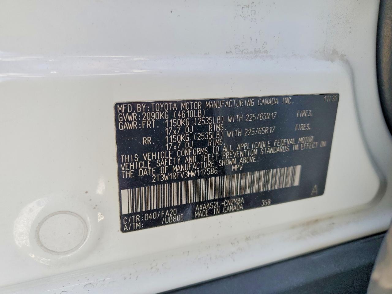 2021 TOYOTA RAV4 XLE photo 14