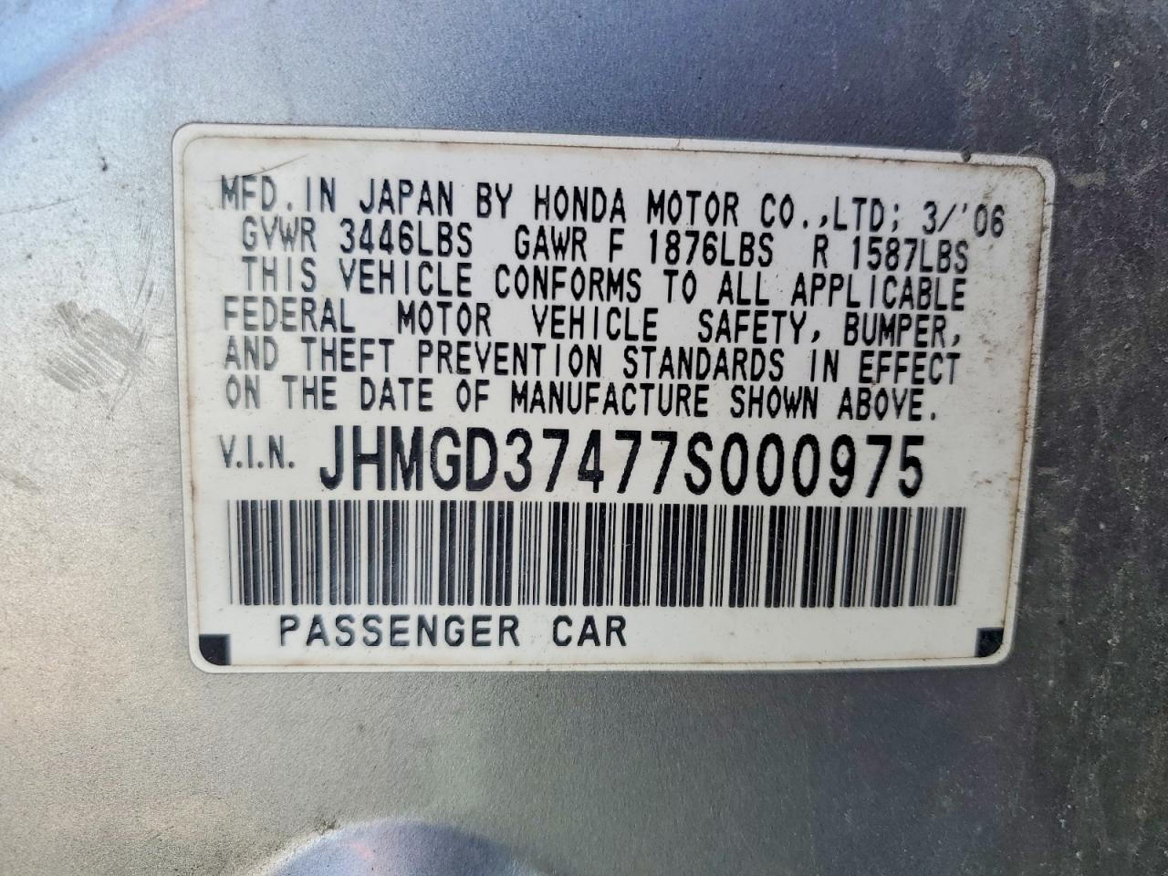 2007 HONDA FIT photo 34